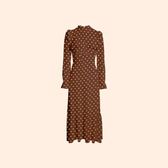 1HR SALE ⚡Reformation Hallie Dress (Au Lait) - Picture 1 of 5